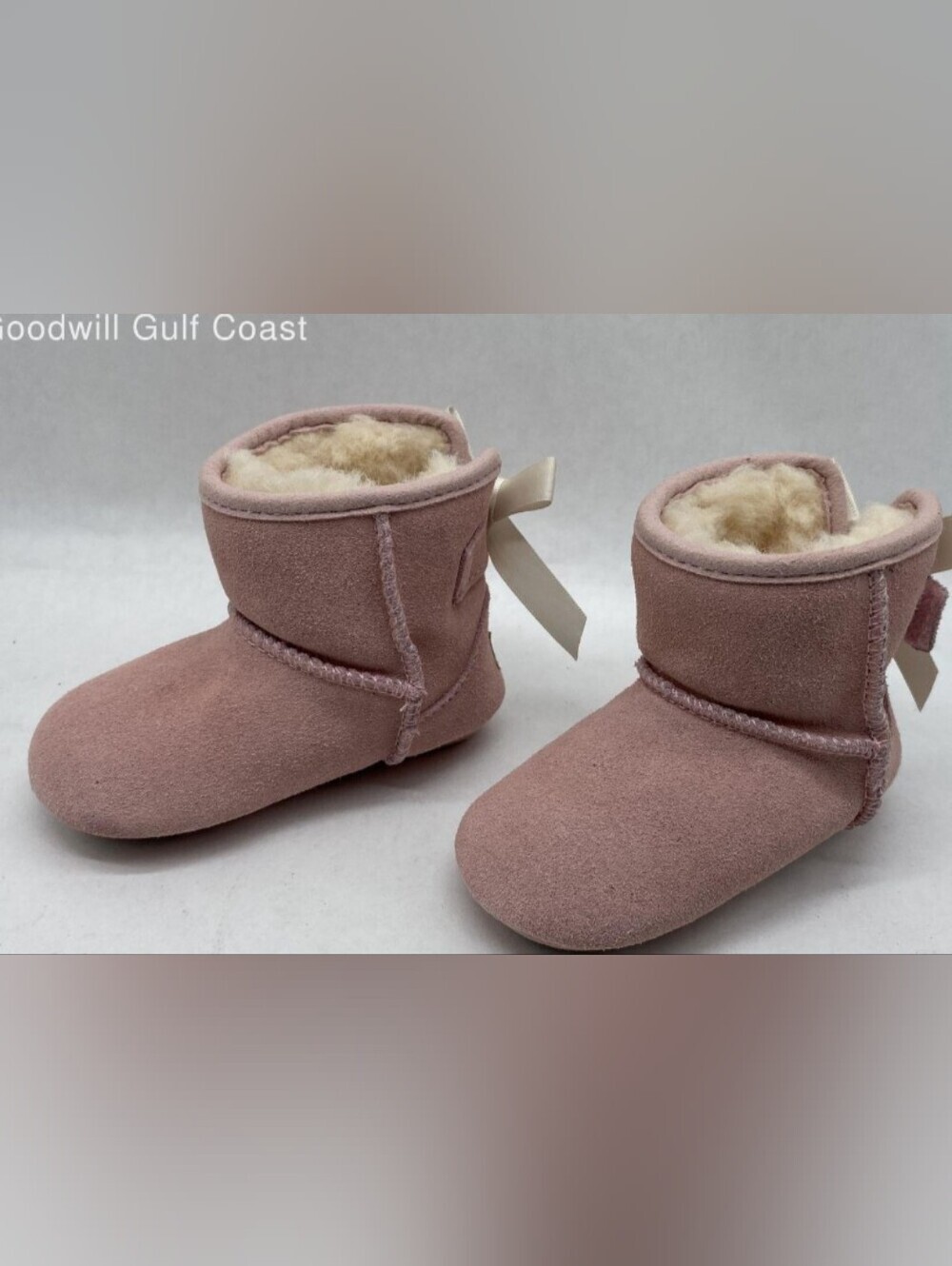 UGG® Baby Girls' Jesse Bow II Booties Size Small 2/3 NIB MSRP $75 - Picture 7 of 13